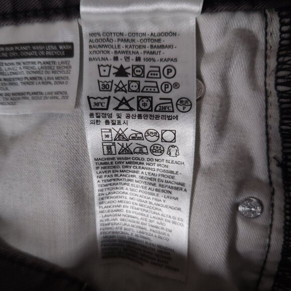 Levis Charcoal Gray 559 Relaxed Fit Denim Pants Mens 36x30 Jeans RUNS SMALL - Picture 12 of 16